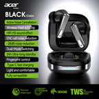 Auriculares Bluetooth | Auriculares inalámbricos Acer Ohr646 originales y oficiales, intrauditivos, inalámbricos 6.0 ANC con reducción activa de