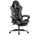 Silla Gamer, Silla de Computadora, Inclinación de Respaldo de 135°, Silla Ergonómica con Reposapiés, Silla de Oficina, Silla de Computadora Ergonómica con Soporte Lumbar, Silla para Esports