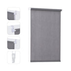 Sekey 80G Cortina Enrollable de Tela No Tejida, Tratamiento de Ventana Blackout de Color Sólido, Protección UV Fácil Instalación para Hogar Oficina