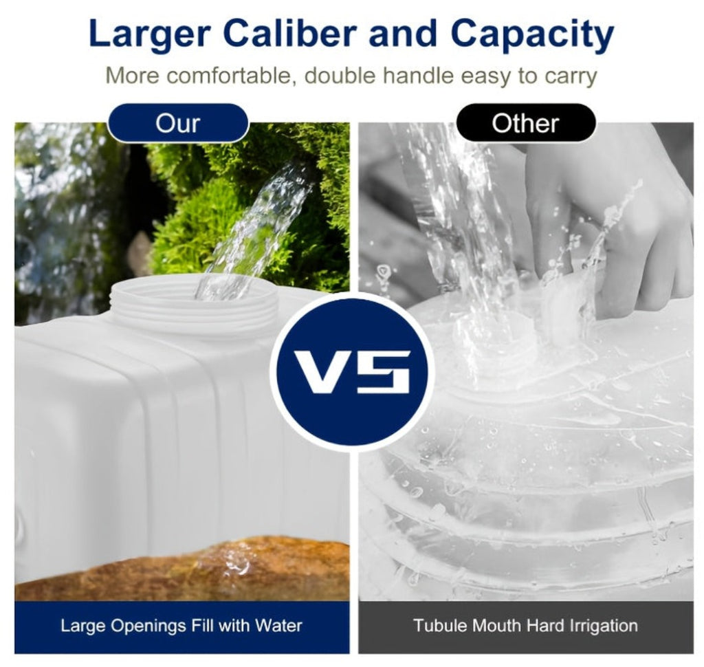 Tanque de agua de gran capacidad con grifo para uso doméstico y exterior 25L/50L/80L/110L/200L Cubo de almacenamiento de agua de plástico portátil y duradero