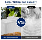 Tanque de agua de gran capacidad con grifo para uso doméstico y exterior 25L/50L/80L/110L/200L Cubo de almacenamiento de agua de plástico portátil y duradero