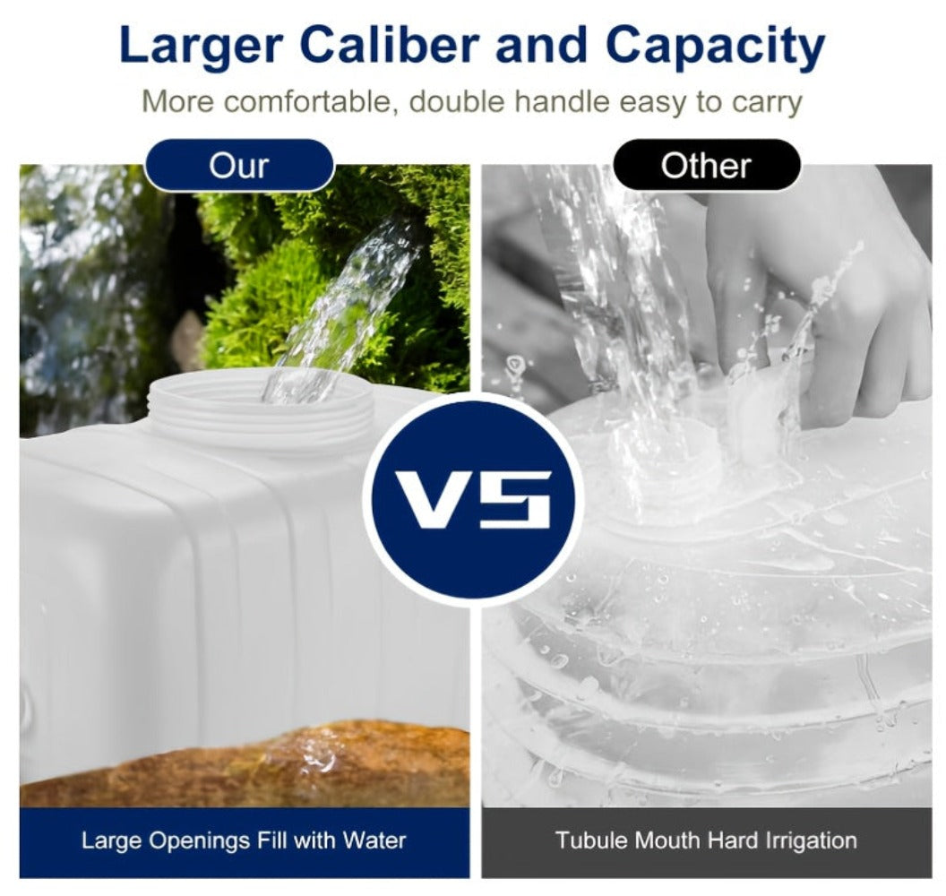 Tanque de agua de gran capacidad con grifo para uso doméstico y exterior 25L/50L/80L/110L/200L Cubo de almacenamiento de agua de plástico portátil y duradero