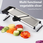 Cortador Profesional de Verduras de Acero Inoxidable, Rallador Ajustable - Accesorios de Cocina para Cebolla y Papa, Herramienta Práctica para Cocinar y Saltear Rápido en Fiestas, Regalos de Navidad y Halloween