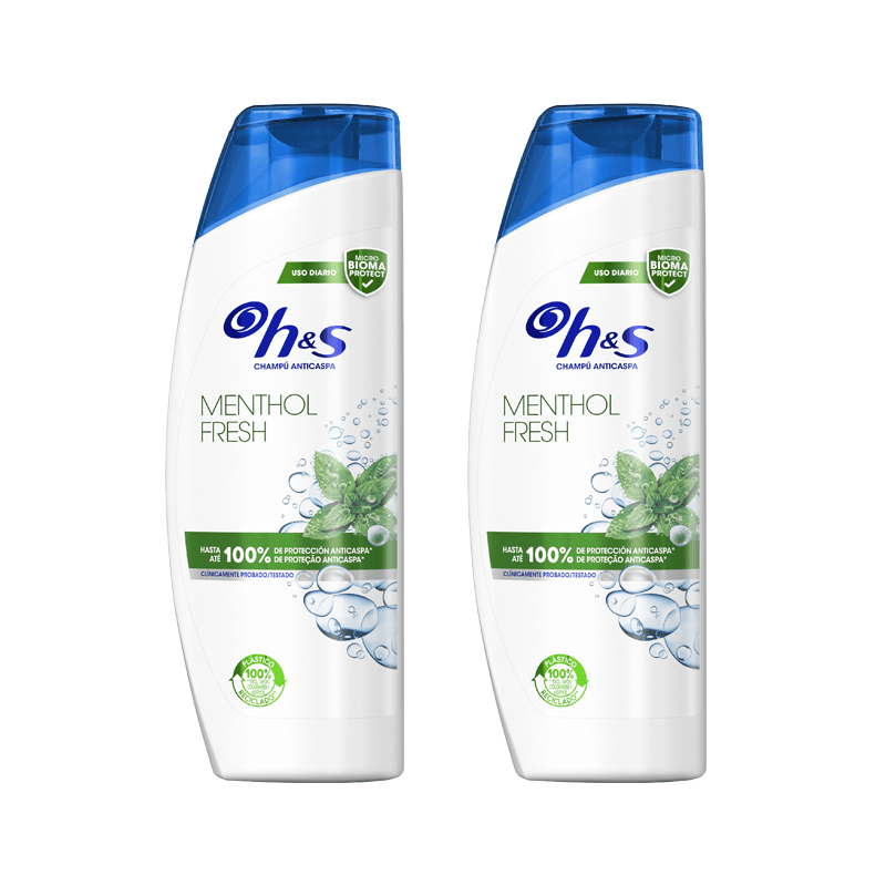 Pack Champús H&S Anticaspa HS (400ml)x2 – Protección Eficaz Contra la Caspa, Dermatológicamente Testado, Clínicamente Probado, Cuida tu Cabello y Cuero Cabelludo