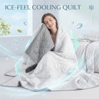 Colcha de Verano New Cool-Sense | Suave, con Relieve Ultrasónico, No se Decolora, Para Todas las Estaciones, Lavable a Máquina, Ideal para Dormitorio, Sala de Estar, Habitación de Invitados