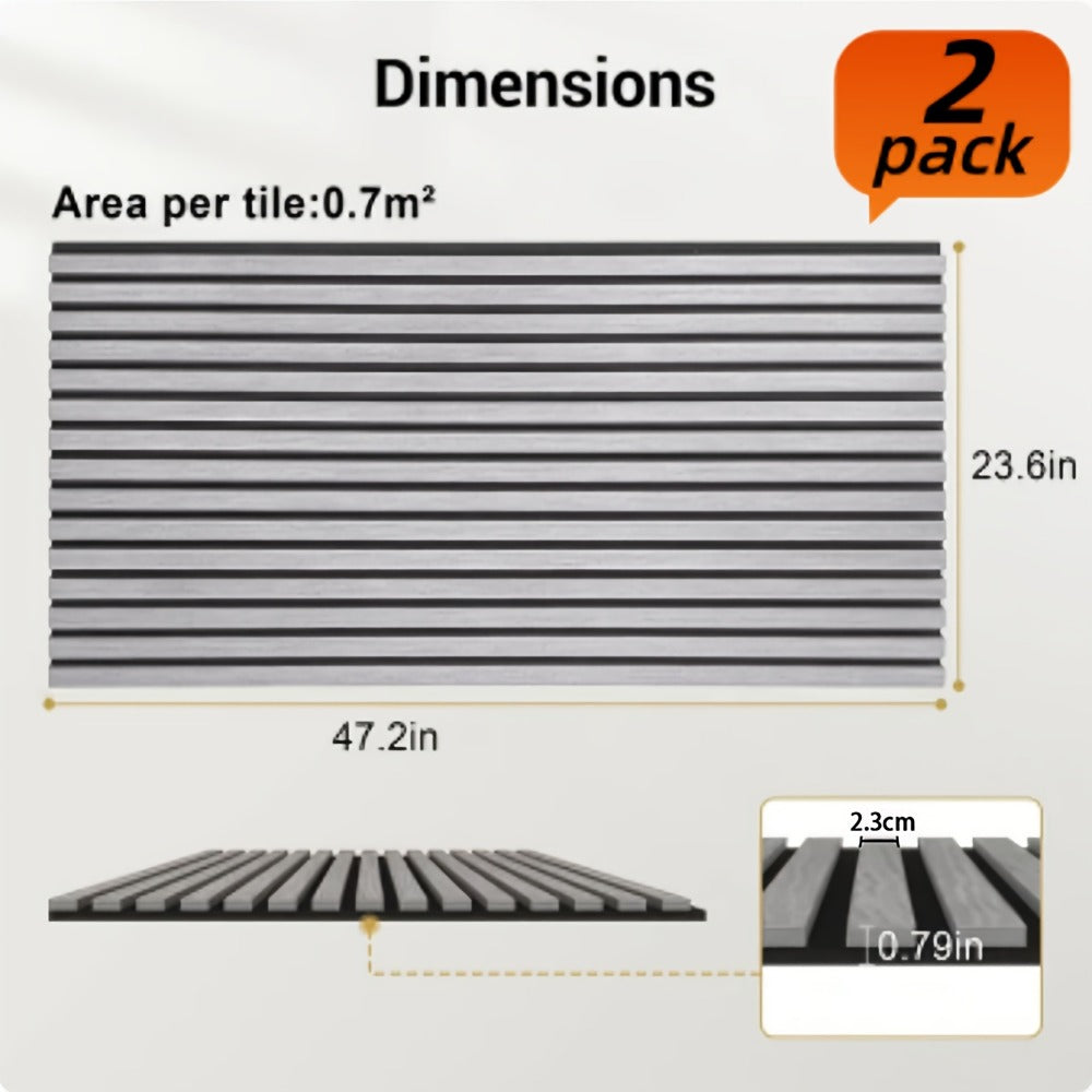 2/4 piezas de paneles acústicos de madera (120×60 cm), hechos de material de fieltro que absorbe el sonido, diseñados para aislamiento acústico, reducción de ruido y eliminación de eco, disponibles en una variedad de colores, adecuados para