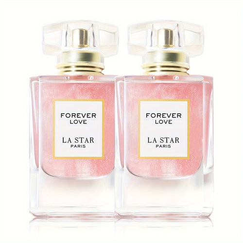 2 Frascos Perfume Floral Dulce para Mujer 55ml x2, Fragancia Clásica Frutal, Perfume de Larga Duración con Rosa, Jazmín, Vainilla y Pachulí, Botella Rosa, Perfume para Citas Mujer, Regalo de Halloween/Navidad/Festividades detail image