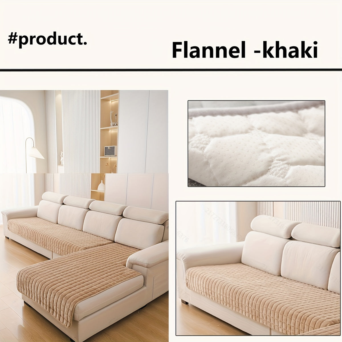 2 Piezas de Fundas Elegantes para Sofá Acolchadas en Franela - Protectores Muebles Suaves y Duraderos, Para Todo Clima, Amigables con las Mascotas, Lavable a Máquina para Sala, Dormitorio u Oficina | Textura Acolchada | Tapicería suave deta