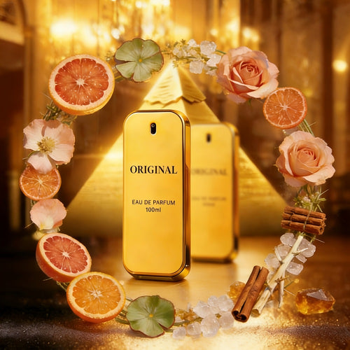 2 piezas Niche Eau De Parfum MORAKOT ORIGINAL para hombre con forma de ladrillo dorado (2×100ml/2×3.38 Fl Oz) | Empaque texturizado dorado | Pomelo, naranja sanguina + Canela de rosa + Cuero, madera blanca, rico e intenso | Larga duración -