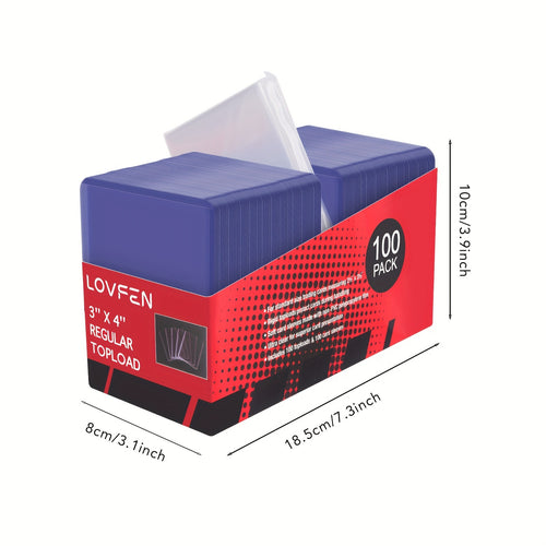 2000 Fundas de Carga Superior para Tarjetas, LOVFEN Protectores de Tarjetas de Béisbol de Plástico Duro de 7.62cm X 10.16cm, Portatarjetas de Carga Superior Premium para Tarjetas Deportivas de Fútbol (1000 Fundas de Carga Superior + 1000 Fu