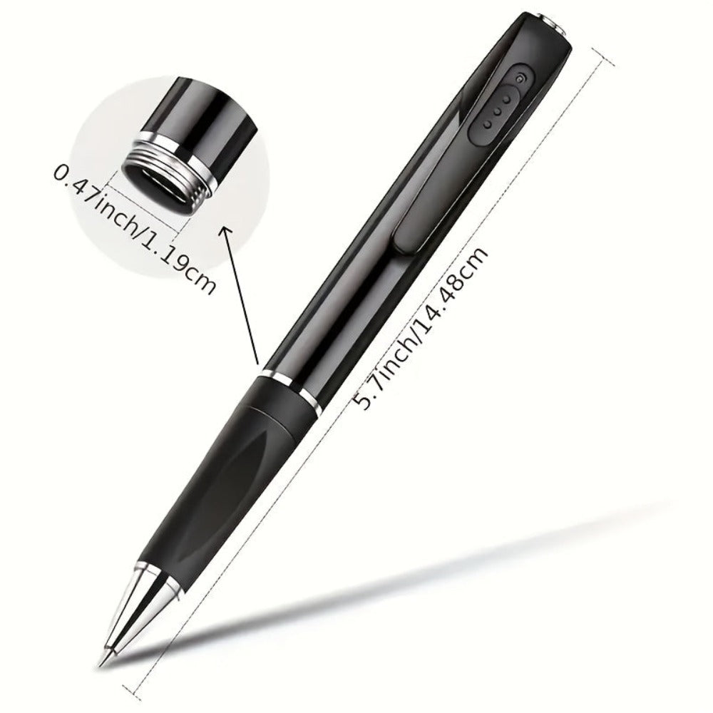 Cámara Portátil Tipo Lápiz 1080P, Recargable y Fácil de Transportar, Ideal para Grabar Reuniones, Conferencias y Clases. Perfecta para Empleados, Estudiantes y Periodistas