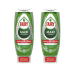 FAIRY Maxi Poder Duplo 900 ml Lavavajillas Liquido a Mano 2x450 ml Con Poder Antigrasa, Limpieza Facil Platos, Ollas Y Sartenes Mas Grasientas