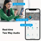 2 cámaras de seguridad solar ANRAN inalámbricas para exteriores, cámara WiFi 2.4G para seguridad del hogar con panel solar fijo, PTZ 360° para vigilancia doméstica, detección de humanos PIR, visión nocturna en color, comunicación bidireccional, color blan
