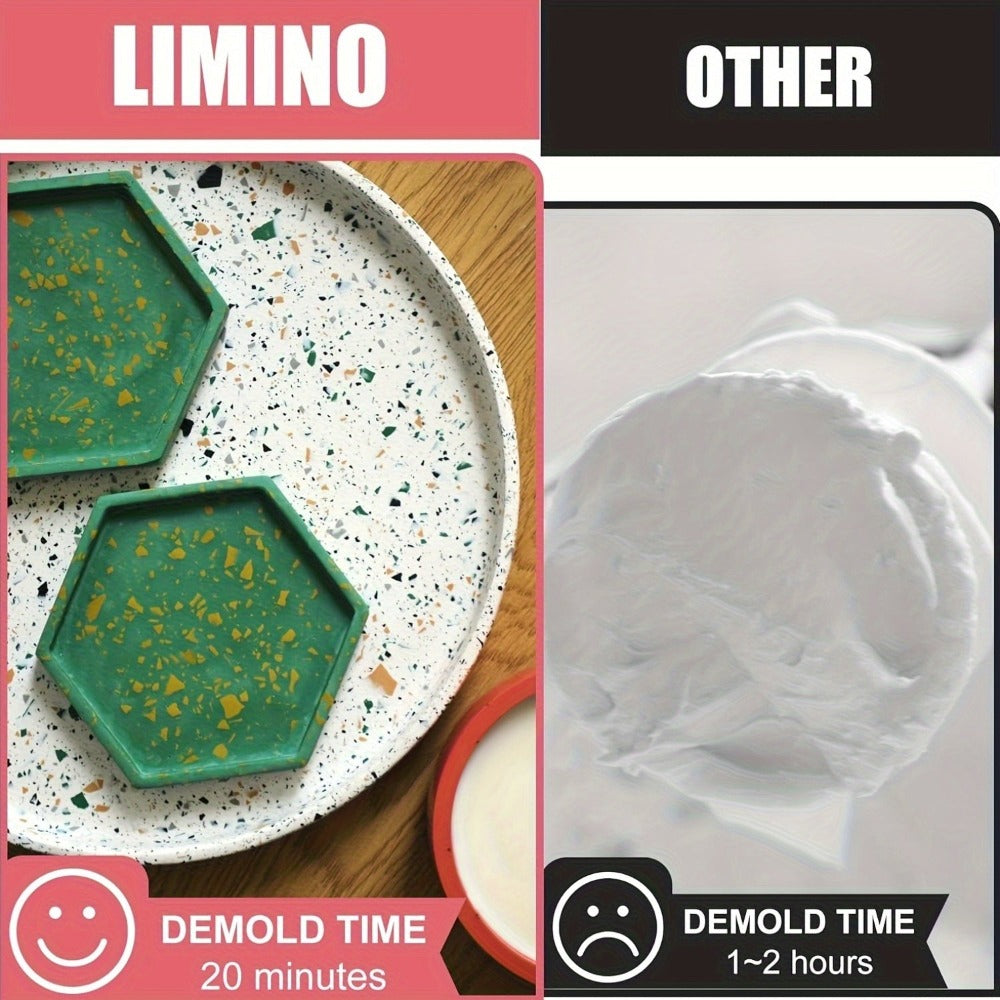 Polvo de Resina para Fundición 2000g, Kit de Resina Ecológica de Secado Rápido para Principiantes, Desmolde en 20-30 Minutos, Polvo de Yeso Activado con Agua Fácil de Mezclar para Artesanías, Escultura, DIY y Arte en el Hogar