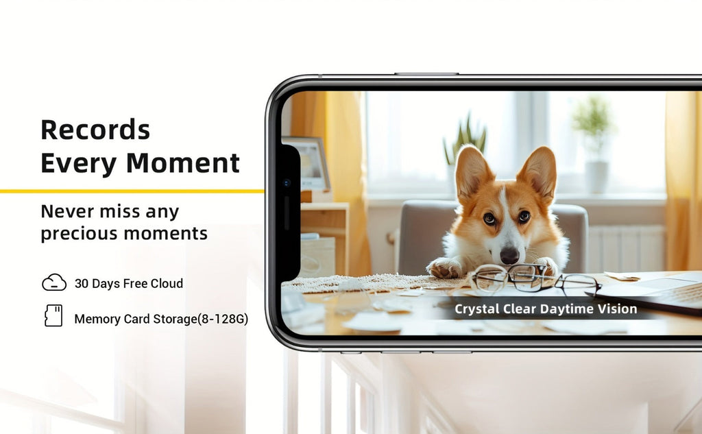 1pc Boykeep Cámaras de Seguridad Inalámbricas, Sistema de Cámaras de Seguridad para el Hogar con Giro y Inclinación de 360°, Detección de Movimiento, Seguimiento Automático, Audio Bidireccional, Visión Nocturna a Color 2K, Configuración Sencilla, Wi-Fi 5G