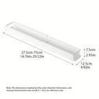 Estante de Especias Expandible, Estante de Metal Multifuncional, Estante de Almacenamiento Retráctil para Varios Botellas y Frascos en la Cocina - Estante de Platos de Un Solo Nivel, Orden y Arreglo, Uso Multiusos, Regalo Perfecto para el Día del Padre