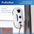 [Nuevo Plug-In 2026] Puruikai02 Robot de Limpieza de Ventanas Totalmente Automático | Alimentación Continua + Control Remoto Inteligente | Cuerda de Seguridad Anti-Caída de 4.5M | Incluye 10 Paños de Limpieza + Botella de Spray | Almacén Local Envío Inmed