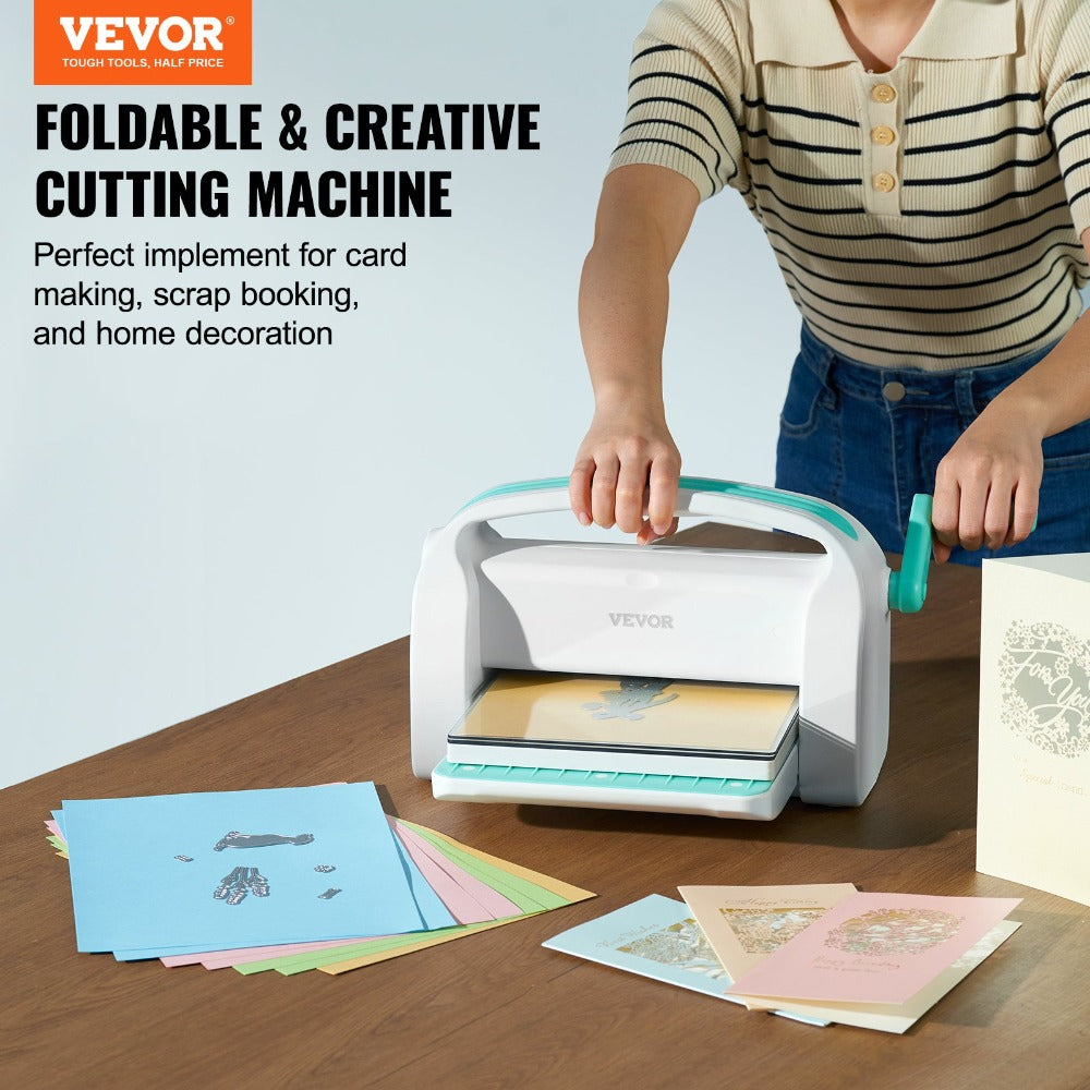 Máquina manual de troquelado y estampado VEVOR con apertura de 9" para arte, manualidades y scrapbooking