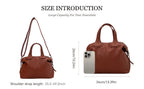 Bolso de Hombro Tote Suave y Cómodo de Color Sólido, Bolso de Uso Diario y Combinable para Mujeres