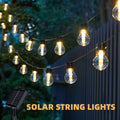 Guirnalda LED solar de ocho modos | Para jardín, camping y fiestas