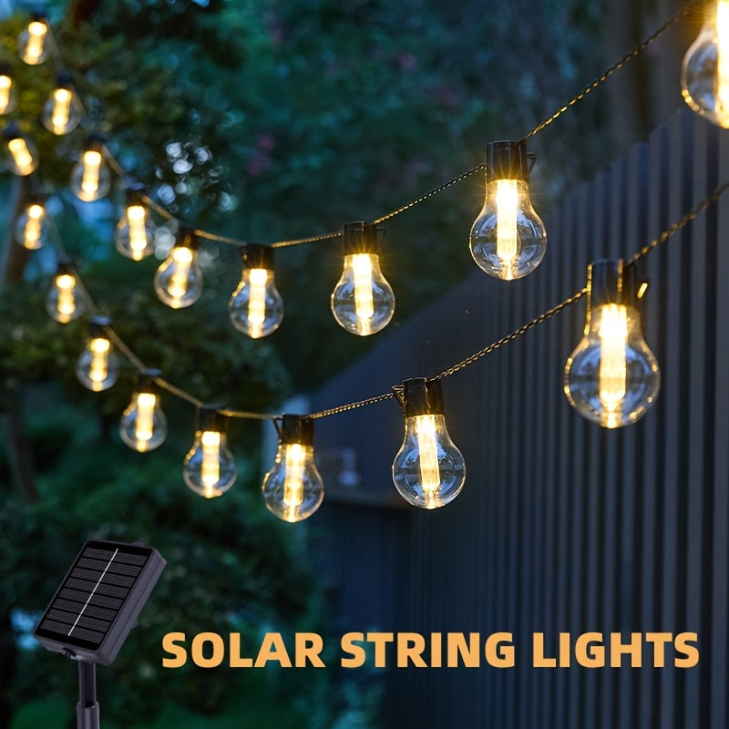 Guirnalda LED solar de ocho modos | Para jardín, camping y fiestas