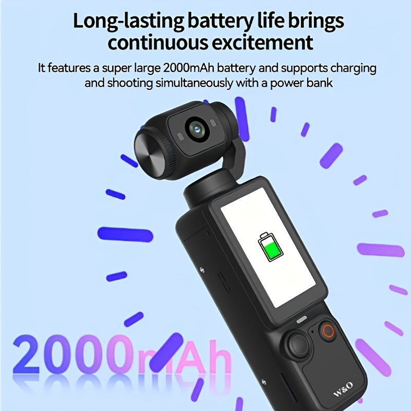 Cámara digital para fotografía y vídeo | 4.83 cm y 2000 mAh