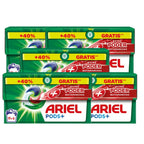 Pack De Ariel All-in-One Detergente Lavadora Líquido en Cápsulas/Pastillas,19+7 ( 26-130) Lavados, Más Poder Extra Quitamanchas, Limpieza Profunda