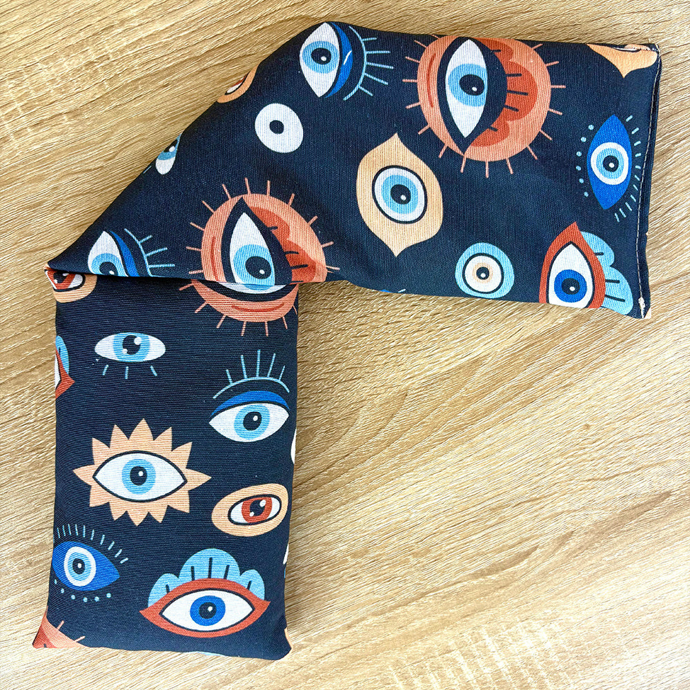 Bolsas térmicas de semillas para microondas, tamaño 50×12 cm, bolsas multifuncionales de terapia fría y calor, aptas para calentar en microondas y enfriar en nevera.