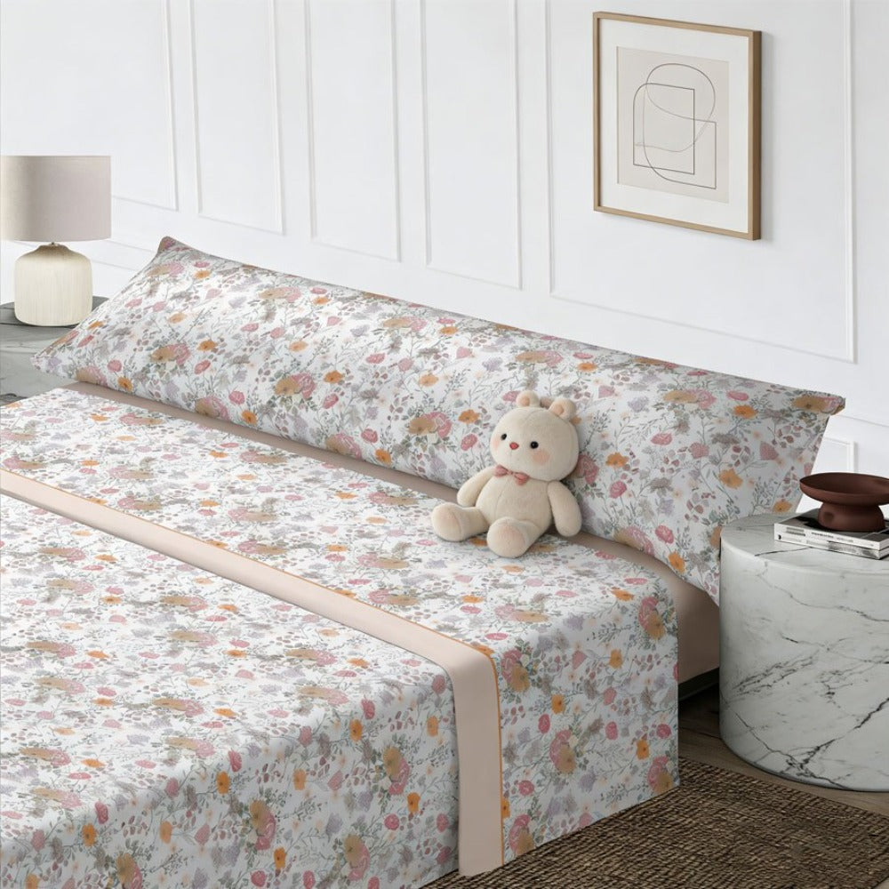 Juego de cama de tres piezas | Sábanas | Múltiples tamaños disponibles | Primavera/Verano | Diseño cómodo | Suave y agradable para la piel | Múltiples texturas disponibles
