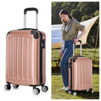 Juego de Equipaje que Incluye una Maleta de Cabina de 20 Pulgadas, una Maleta de Viaje Expandible con Ruedas Giratorias de 360 Grados, Cerradura con Contraseña, Gran Capacidad, un Equipaje de Bodega de 28 Pulgadas y un Equipaje de Mano para Viajes