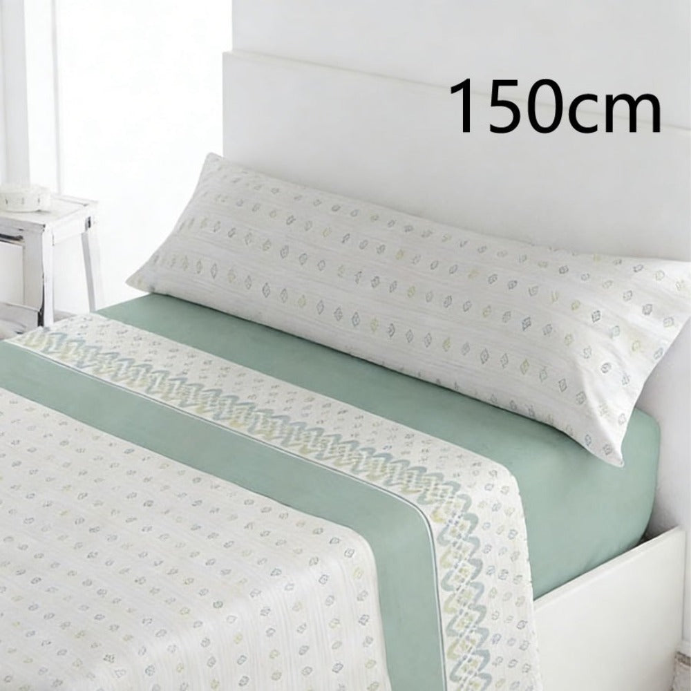 Juego de ropa de cama (Sábana ajustable, Cubrecama, Funda de almohada) | Juego de sábanas estampadas de 3 piezas | Primavera/Verano | Múltiples estilos | Tejido suave | 180cm - Múltiples tamaños disponibles