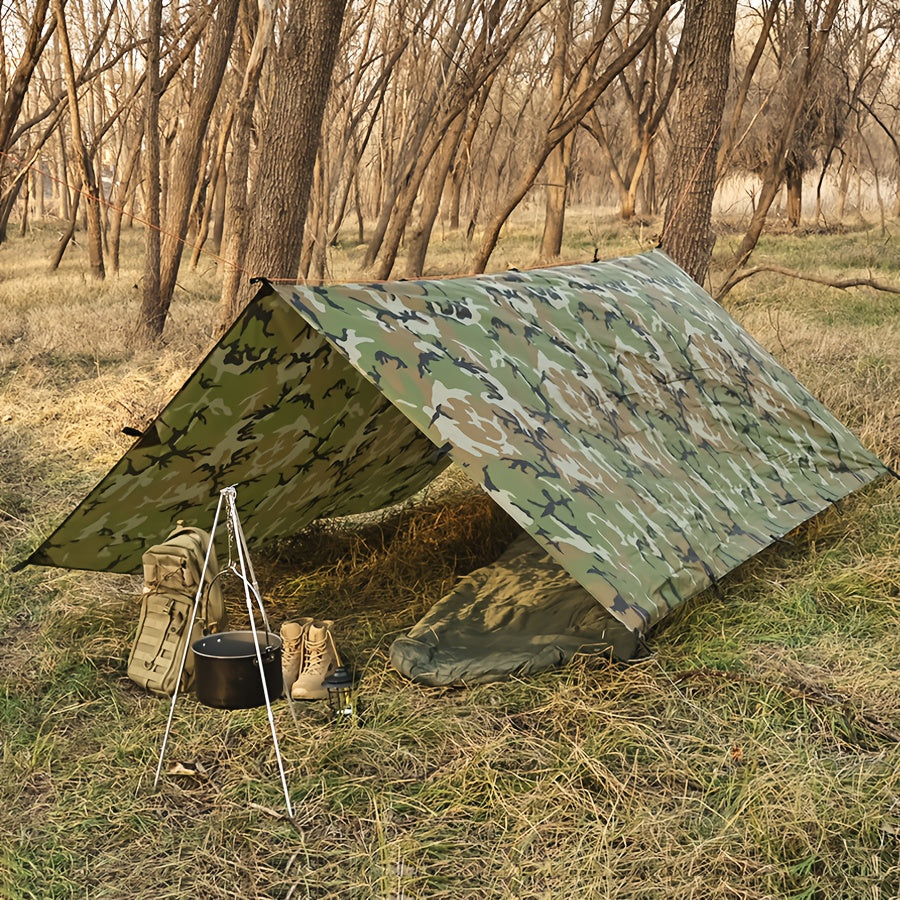 FREE SOLDIER Lona Portátil Defensor para Camping, Tienda o Hamaca Resistente, Esencial para Acampar, Senderismo y Actividades al Aire Libre, 3.05x3.05 Metros, Ideal para 4 o 6 Personas