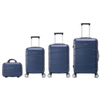 Conjunto de Maletas de Viaje Elegantes: Carcasa Ligera de Abs, Cerradura Numérica, 4 Ruedas Giratorias 360, Asa Telescpica de Aluminio Alloy Juego de Maletas Set Trolley Maleta Cabina ( 8002 NEW)