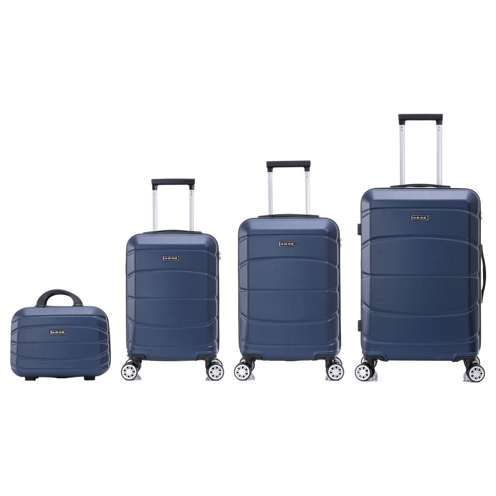 Conjunto de Maletas de Viaje Elegantes: Carcasa Ligera de Abs, Cerradura Numérica, 4 Ruedas Giratorias 360, Asa Telescpica de Aluminio Alloy Juego de Maletas Set Trolley Maleta Cabina ( 8002 NEW)
