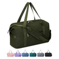 Maleta de Cabina Aprobada por la TSA - Bolso Plegable para Asiento, Compacto y Ligero, Aprobado por Aerolíneas con Bolsillo con Cremallera, Maleta de Viaje Plegable para Negocios y Ocio - Morado, Compartimento Principal Espacioso para Viajes de Una Noche