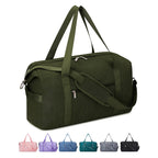 Maleta de Cabina Aprobada por la TSA - Bolso Plegable para Asiento, Compacto y Ligero, Aprobado por Aerolíneas con Bolsillo con Cremallera, Maleta de Viaje Plegable para Negocios y Ocio - Morado, Compartimento Principal Espacioso para Viajes de Una Noche