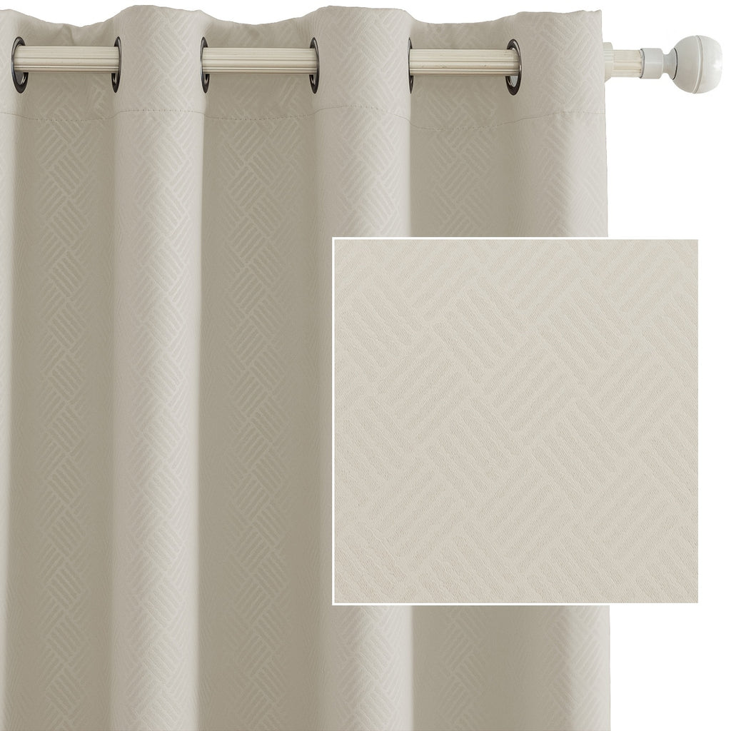 Cortinas opacas YSTYLE 2, método de colgante perforado, protección solar, protección de la privacidad, aislamiento térmico, reducción de ruido, adecuadas para diversas decoraciones de interiores como dormitorios, salas de estar y restaurantes