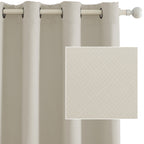 Cortinas opacas YSTYLE 2, método de colgante perforado, protección solar, protección de la privacidad, aislamiento térmico, reducción de ruido, adecuadas para diversas decoraciones de interiores como dormitorios, salas de estar y restaurantes