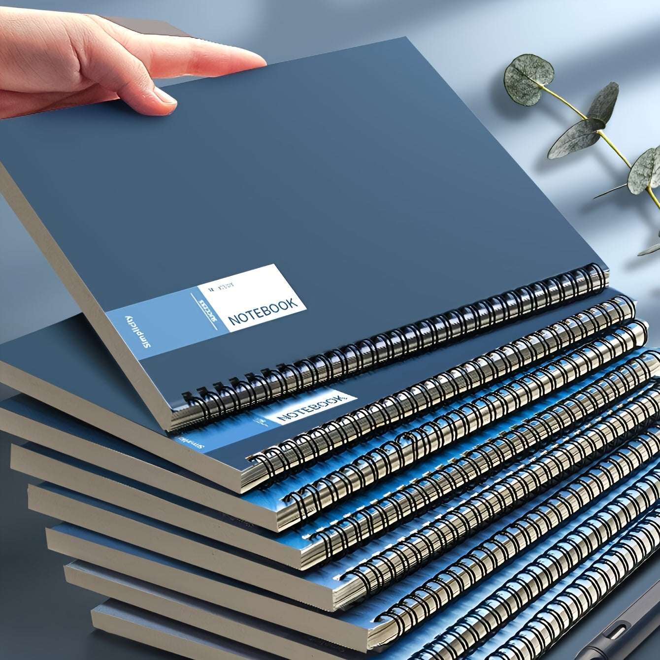 Cuaderno | 12 cuadernos de espiral A5 - Cubierta suave duradera, encuadernación de doble alambre | Diseño minimalista con temática espacial