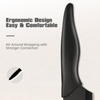 Juego de cuchillos de cocina de acero inoxidable con revestimiento antiadherente, juego de 15 cuchillos de cocina profesionales con bloque de madera negra, mango de ABS antideslizante para cuchillos de chef, tabla de cortar de plástico y tijeras de cocina