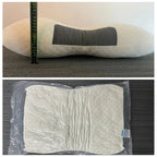 Paquete de 2 almohadas de cama, almohada delgada y suave, relleno de almohada multiusos, transpirable y que absorbe la humedad para dormir, suave y duradera, almohadas cómodas para dormitorio y sala de estar, apta para uso en todas las estaciones