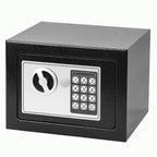 Caja Fuerte Seguridad Digital 4L Nyana Home | Cerradura Electrónica con Código + 2 Llaves de Emergencia | Acero Reforzado Negro Antirrobo | Ideal Hogar, Oficina y Hotel | Montaje en Pared o Suelo con Pernos Incluidos | Panel LED Indicador de Estado | Prot