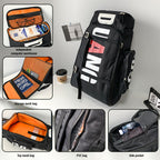 Mochila de Viaje de Gran Capacidad para Hombre y Mujer - Separación Húmedo/Seco Multicompartimento, Tela Duradera y Correas Ajustables - Perfecta para Senderismo, Esquí, Skateboarding, Entrenamiento Físico, Aventuras al Aire Libre