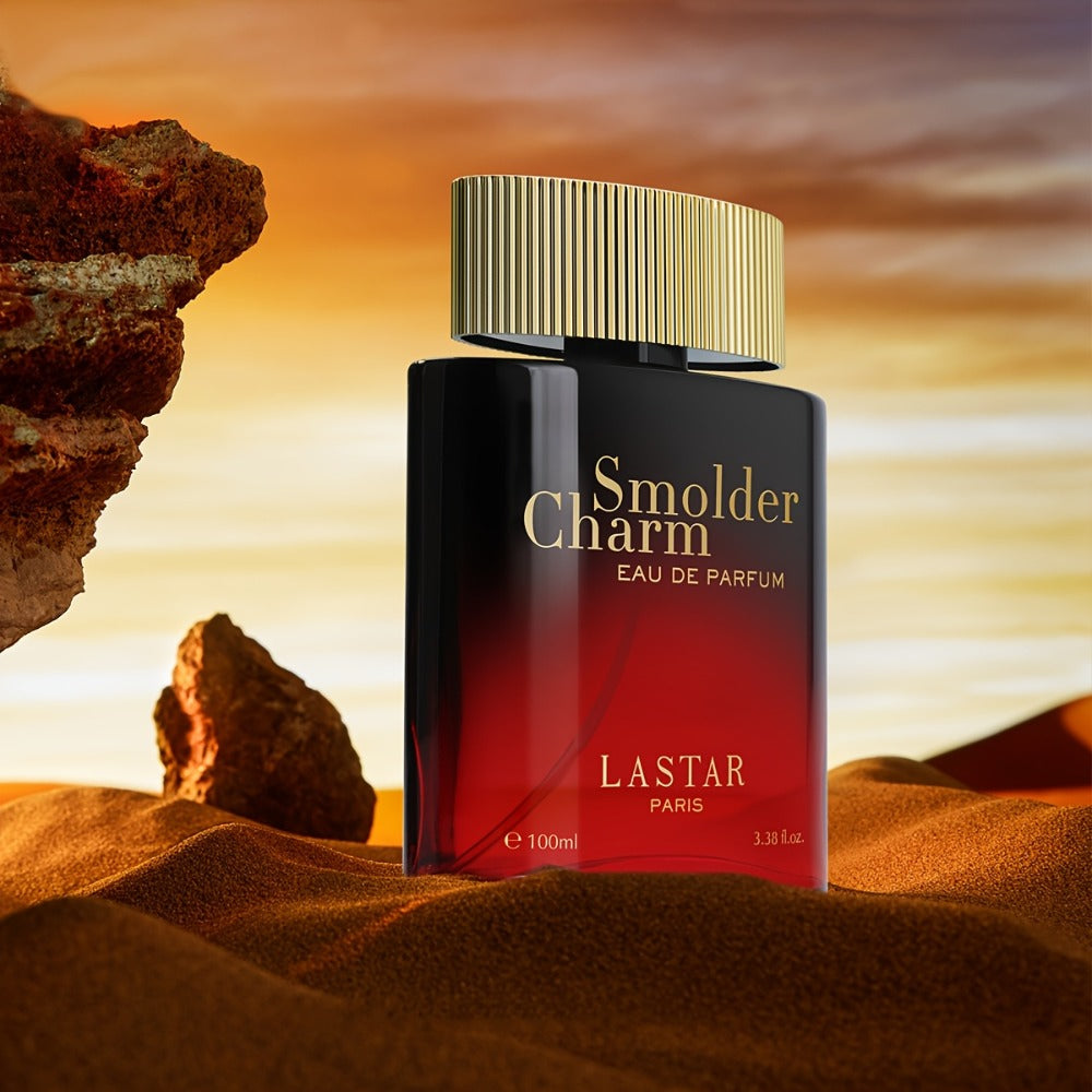 LASTAR Colonia para Hombres Ámbar y Especiado, Eau De Parfum Intenso con Acorde de Toffee y Madera de Ámbar, Mezcla de Cardamomo Vibrante con Acorde de Toffee, Infundido con Madera de Ámbar, Fragancia Sofisticada y Potente de Larga Duración. 100ml, Regalo