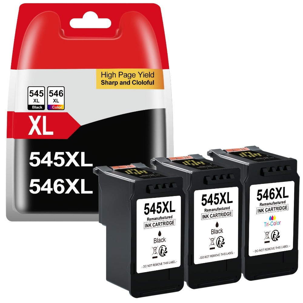 Cartuchos de Impresora PG-545XL CL-546XL para Canon 545 546 XL, Paquete Multipack de Repuesto para Pixma MX495 TR4550 TS3150 TR4551 MG3050 MG2555s MX490 TS3151 MG2550s TS3350 MG2950 MG29500 S MG3051