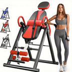 Mesa de Inversión de Gravedad de Alta Resistencia con Reposacabezas y Cinturón de Seguridad Ajustable - Estirador de Espalda para Alivio del Dolor, Relajación Muscular | Diseño Plegable que Soporta Hasta 136.08 KG