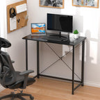 Mesa Escritorio Plegable, Mesa de Oficina Plegable, para Ordenador, Pequeño Mesa Ordenador Plegable Escritorios portátiles para Estudio, Casa Oficina 80x40x75cm