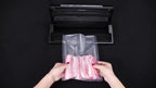 200 Bolsas para Sellador al Vacío | Patrón de Malla, Resistentes a la Humedad y a los Insectos, Mantienen Frutas, Verduras y Bistecs Frescos Más Tiempo, Compatibles con Todos los Selladores al Vacío, Material Plástico, Almacenamiento de Cocina, Navidad, A