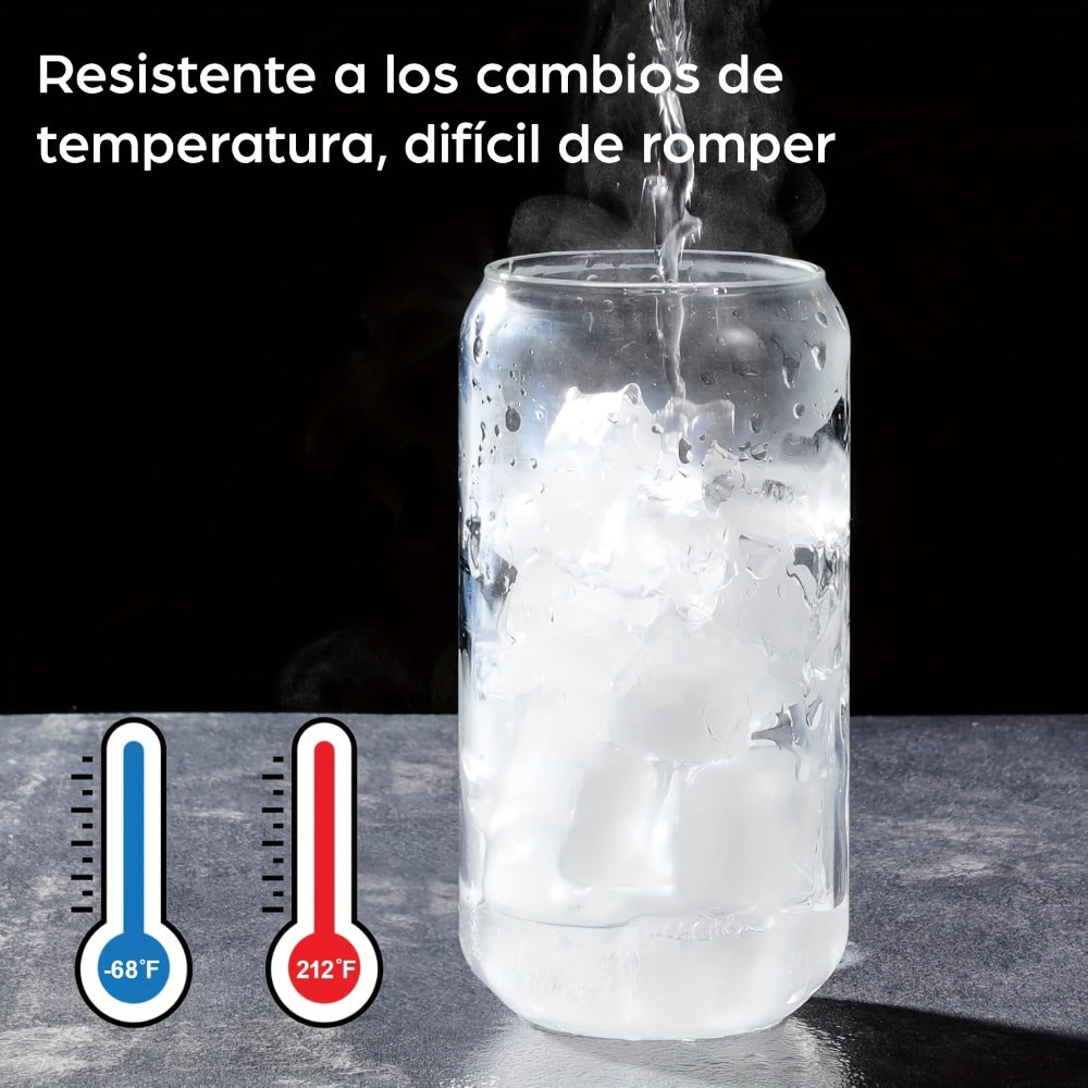 Juego de 6/9/12 vasos de cristal transparente de almacén local, con tapa de bambú, pajita y cepillo para pajita, borosilicato de alto contenido, resistentes al calor y al frío, aptos para lavavajillas, adecuados para cerveza, cócteles, bebidas frías, refr