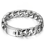 Pulsera de motociclista para hombre de acero inoxidable, cadena pulida de alta calidad, adecuada para uso diario, regalo de joyería para esposo, padre, novio